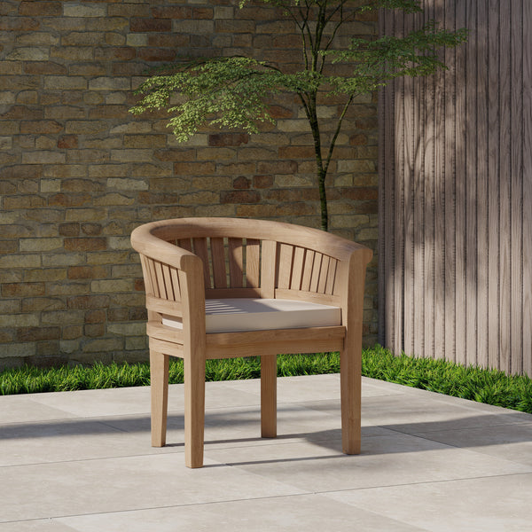 2 x Teak San Francisco Chairs with Cushions.